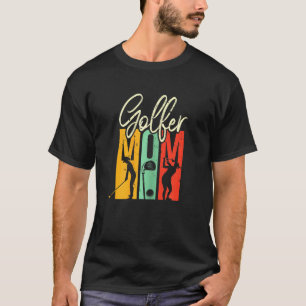 Golf Vintage Golfing Girl Retro Golfer Mom T-Shirt