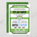 GOLF VIP TICKET Bar Bat Mitzvah Invitation<br><div class="desc">Did you know you can make this invite ANY color you want by simply changing the background color! 
Email me requests at marlalove@hotmail.com</div>