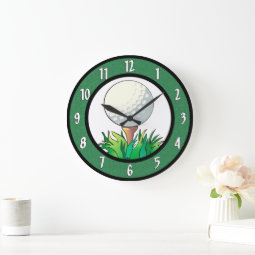 Golf Wall Clock | Zazzle