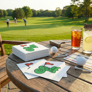 Golf Wang Vibrant Green and Red Napkins