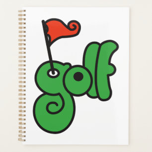 Golf Wang Vibrant Green and Red Planner