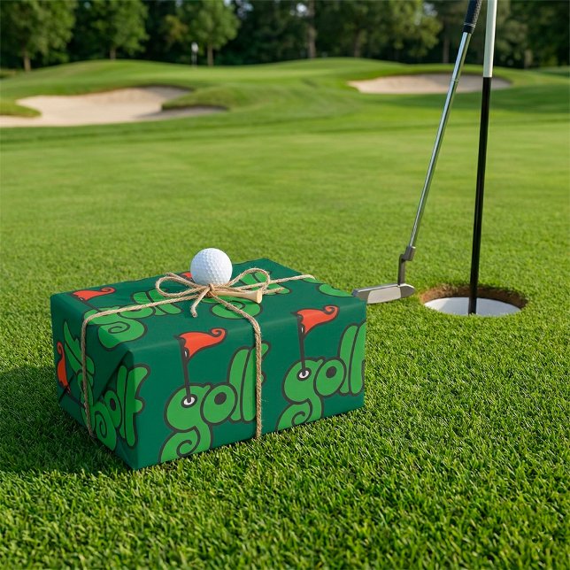 Golf Wang Vibrant Green and Red Wrapping Paper (Creator Uploaded)