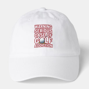Golf Warning Serious Addiction Funny Golfer Hat