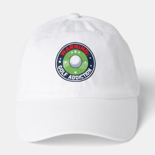 Golf Warning Serious Addiction Funny Golfer Hat