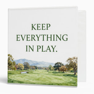Golf Watercolor File Folder