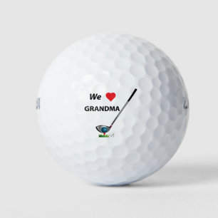 GOLF - We love Grandma Fathers Day Birthday Gift Balls