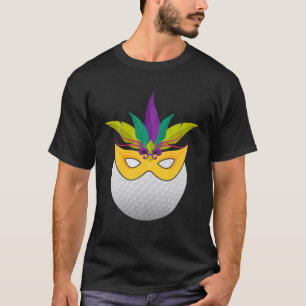 Golf Wearing Mardi Gras - Funny Golf Lover Carniva T-Shirt