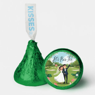 Golf wedding bride and groom  party golf theme hershey®'s kisses®