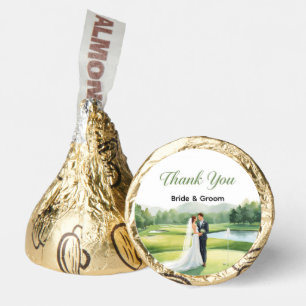 Golf wedding bride and groom  party golf theme hershey®'s kisses®