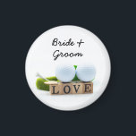 Golf wedding bride groom golf ball tee with love magnet<br><div class="desc">Golf wedding bride groom golf ball tee with love magnet</div>