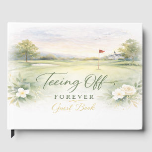 Golf Wedding Napkins Teeing Off Forever Country Guest Book
