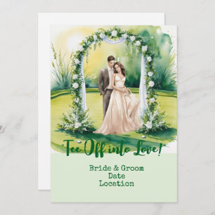 Golf Wedding on the golf course Invitation