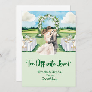 Golf Wedding on the golf course Invitation