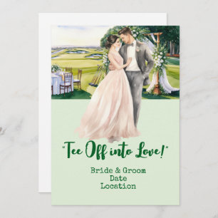 Golf Wedding on the golf course Invitation