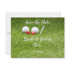 Golf Wedding Party with golf ball and heart love 