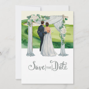 Golf Wedding Save the Date Golf themed Invitation