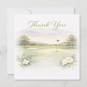 GOLF WEDDING thank you card 