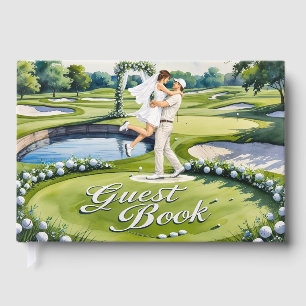 Golf Wedding Themed Guest Book