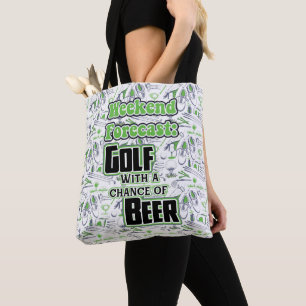 Golf Weekend forecast Tote Bag
