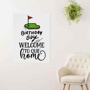 Golf Welcome to golfer house Foam Board