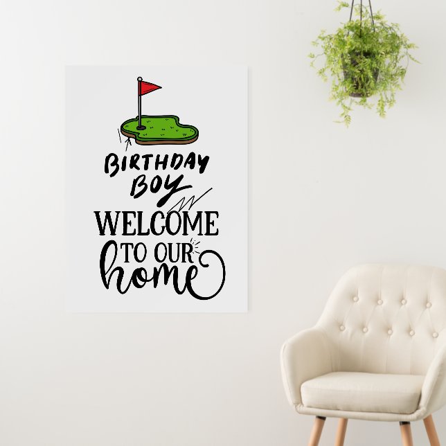 Golf Welcome to golfer house  Foam Board (In Situ (Wall))