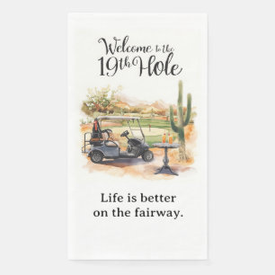 Golf Welcome to golfer house FOR Arizona cocktail Paper Guest Towels