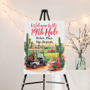 Golf Welcome to golfer house FOR Arizona Golfer Foam Board