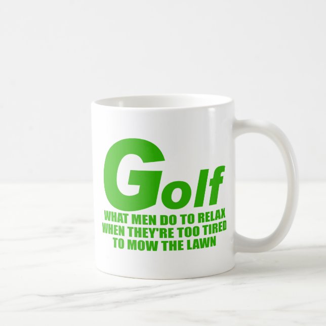Golf What Men do Coffee Mug (Right)