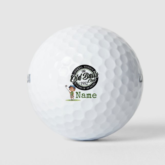 Golf who was born 1952 balls (Front)
