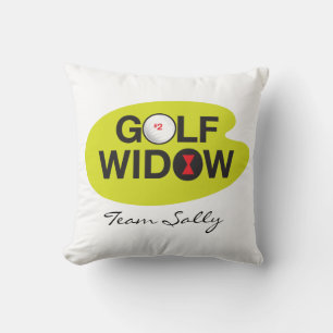 Golf Widow Badge of Honor personalized Throw Pillow