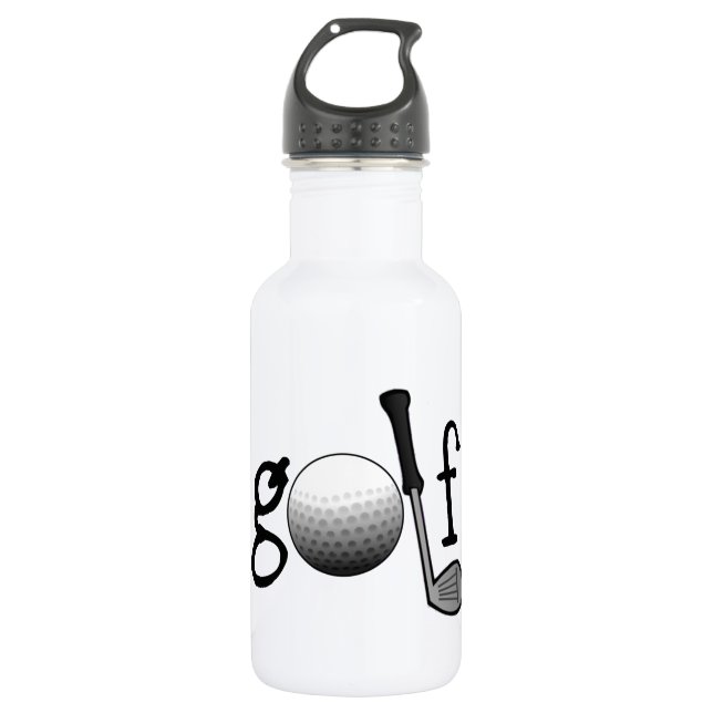 Golf with Club and Ball Water Bottle (Front)