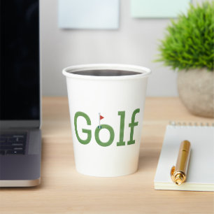GOLF with Flagstick  Coffee Mug Paper Cups