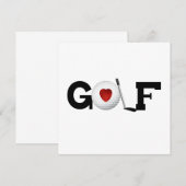 Golf With Golf Ball Tshirts and Gifts (Front/Back)