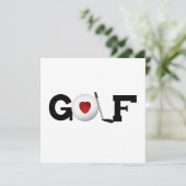 Golf With Golf Ball Tshirts and Gifts (Standing Front)