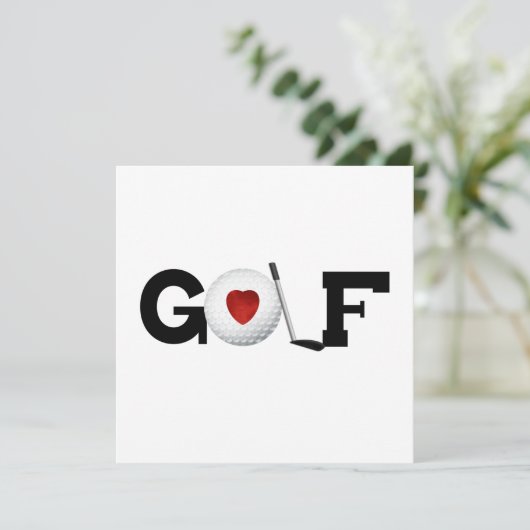 Golf With Golf Ball Tshirts and Gifts (Standing Front)