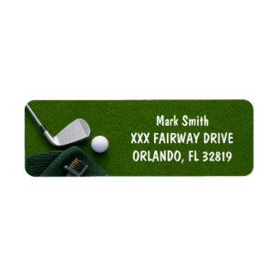 Golf with Name for golfer  Label