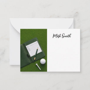 Golf with Name for golfer Note Card