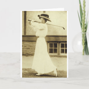 GOLF WITH STYLE! - 1908 Women's Golf Champion Card
