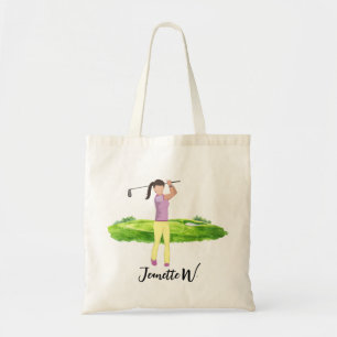 Golf Women golfer  Tote Bag