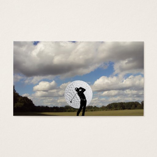 Customizable Golf World Business Card