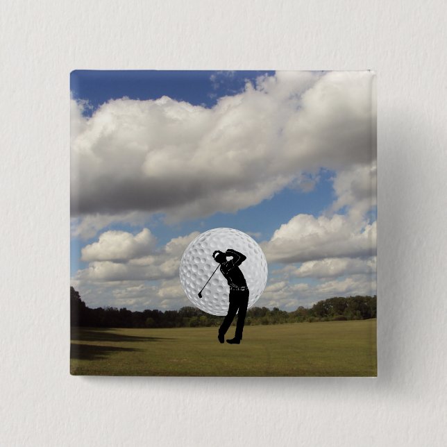 Golf World Button (Front)