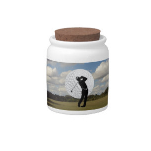 Golf World Candy Jar