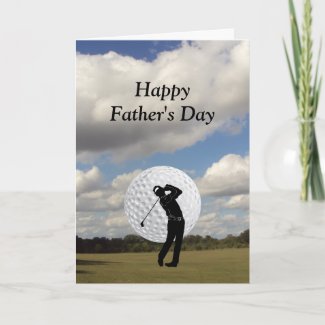 Golfing World Personalized Greeting Cards