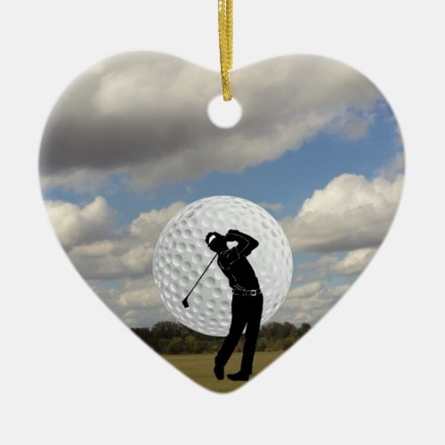 Golf World Ceramic Ornament