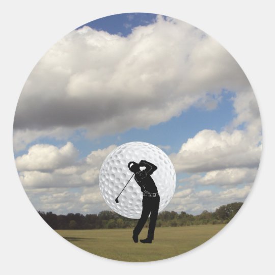 Golf World Classic Round Sticker