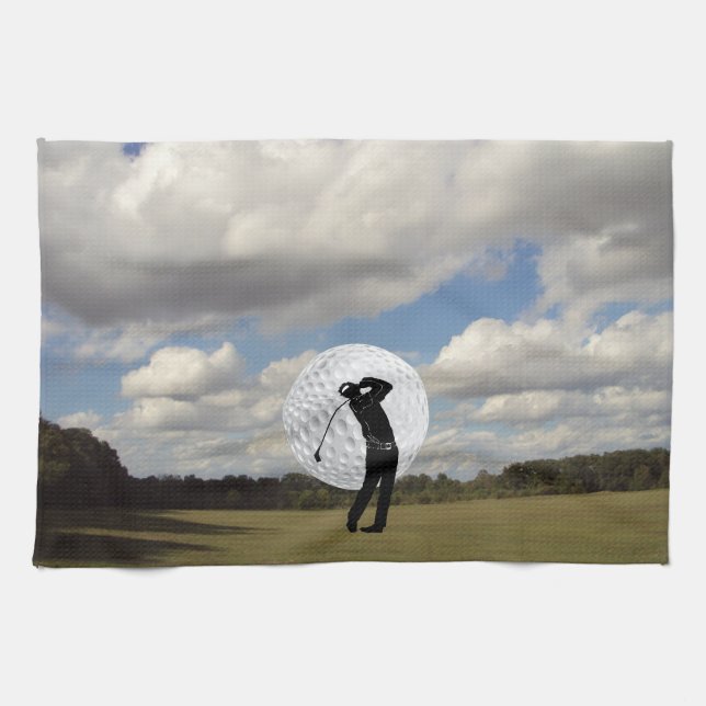Golf World Kitchen Towel (Horizontal)