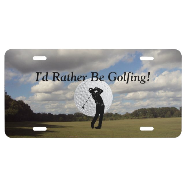 Golf World License Plate (Front)