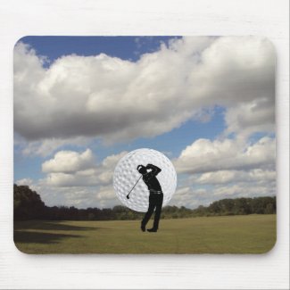 Golfing World Personalized Mouse Pads