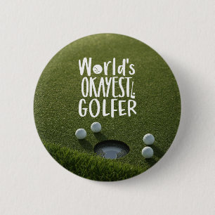 Golf world okays golfer funny saying button