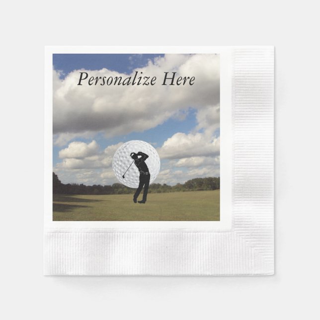 Golf World Paper Napkins (Front)